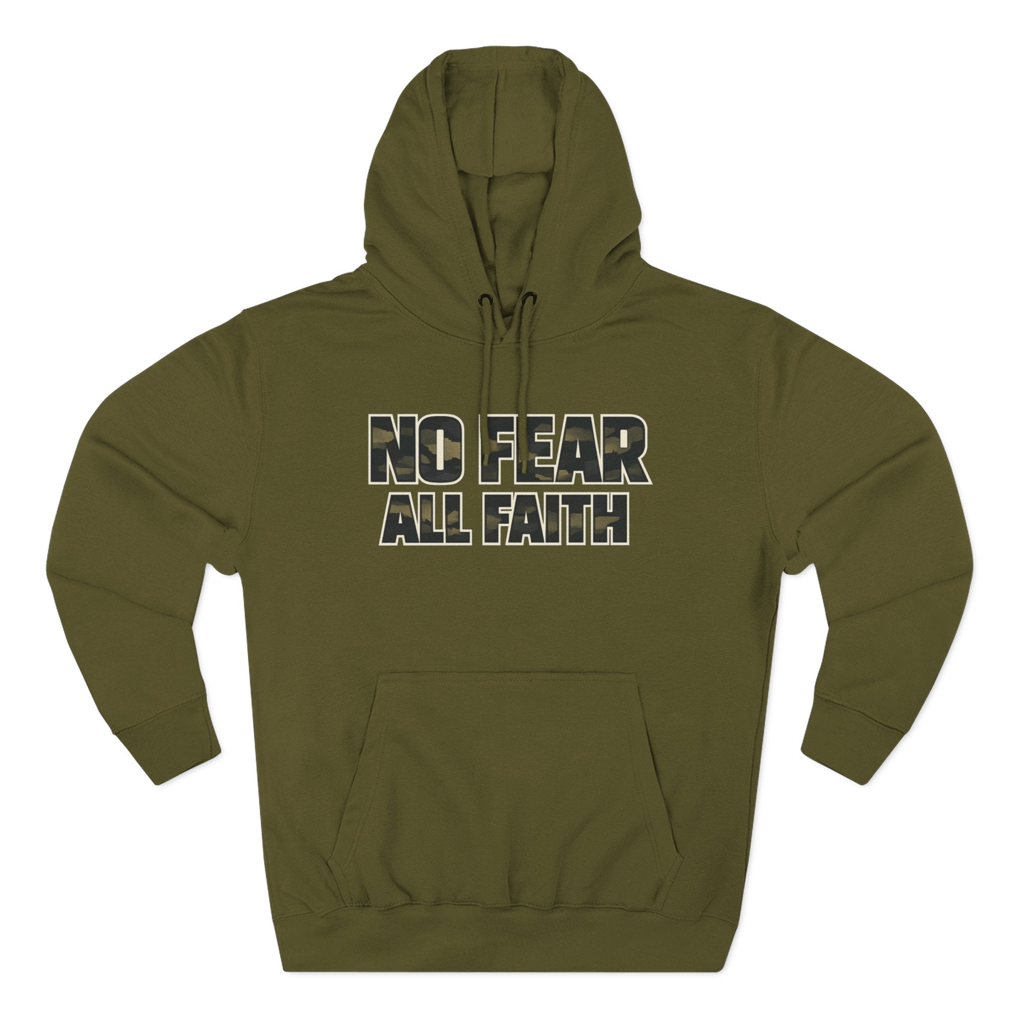 No Fear All Faith Hoodie — 2 Timothy 1:7 Inspirational Pullover