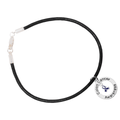 Colon Cancer Awareness Black Leather Cord Bracelets
