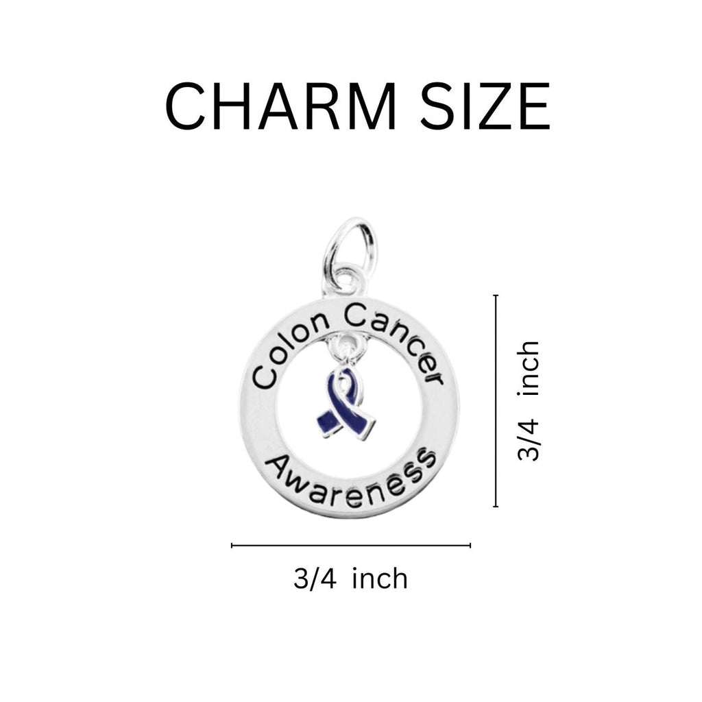 Colon Cancer Awareness Black Leather Cord Bracelets