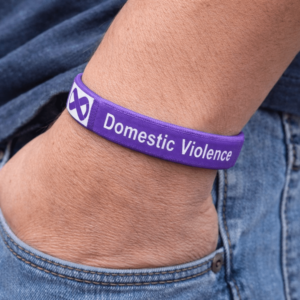 Domestic Violence Awareness Bangle Bracelets