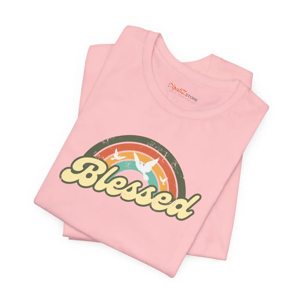 Soft Blessed Christian T-Shirt - Cotton Jersey Tee - DipaliZ